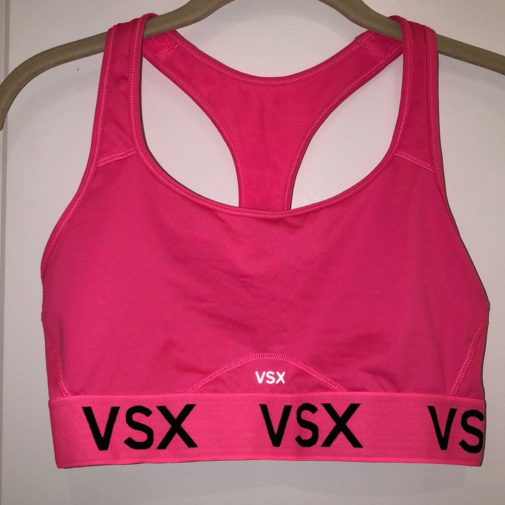 VSX Neon pink sports bra